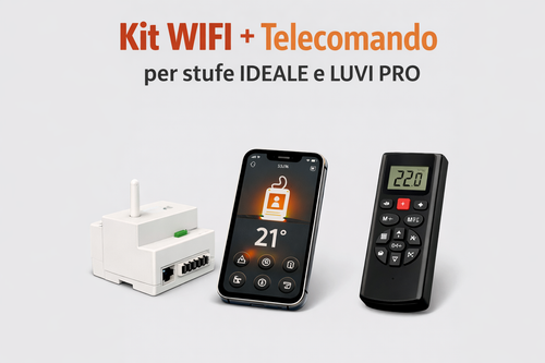 Kit WiFi + Telecomando per stufe Linea Ideale e Luvì Pro