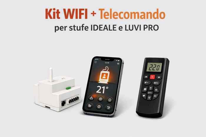 Kit WiFi + Telecomando per stufe Linea Ideale e Luvì Pro