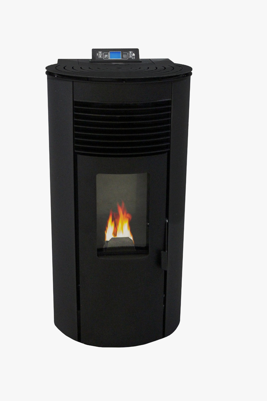 Ideale Rond 10 kW – Stufa a Pellet 5 Stelle Canalizzabile dal Design Arrotondato