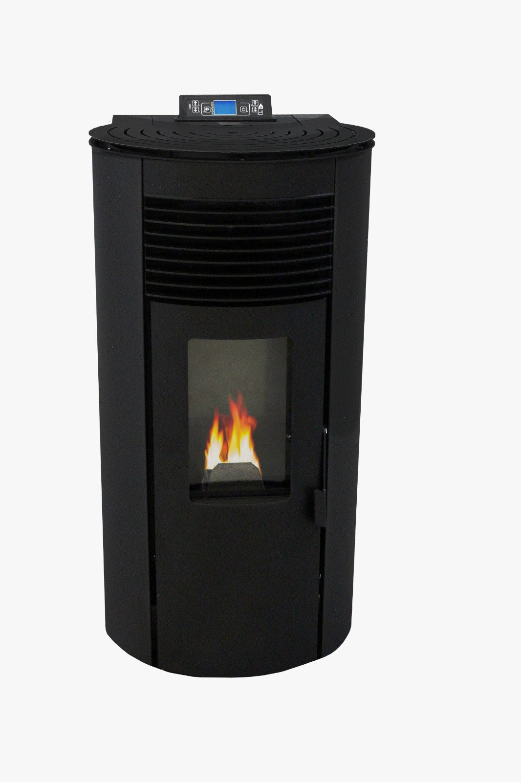 Ideale Rond 10 kW – Stufa a Pellet 5 Stelle Canalizzabile dal Design Arrotondato