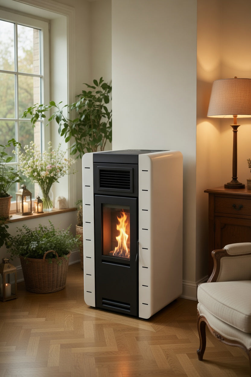 Ideale 10 kW – Stufa a Pellet 5 Stelle Canalizzabile Made in Italy