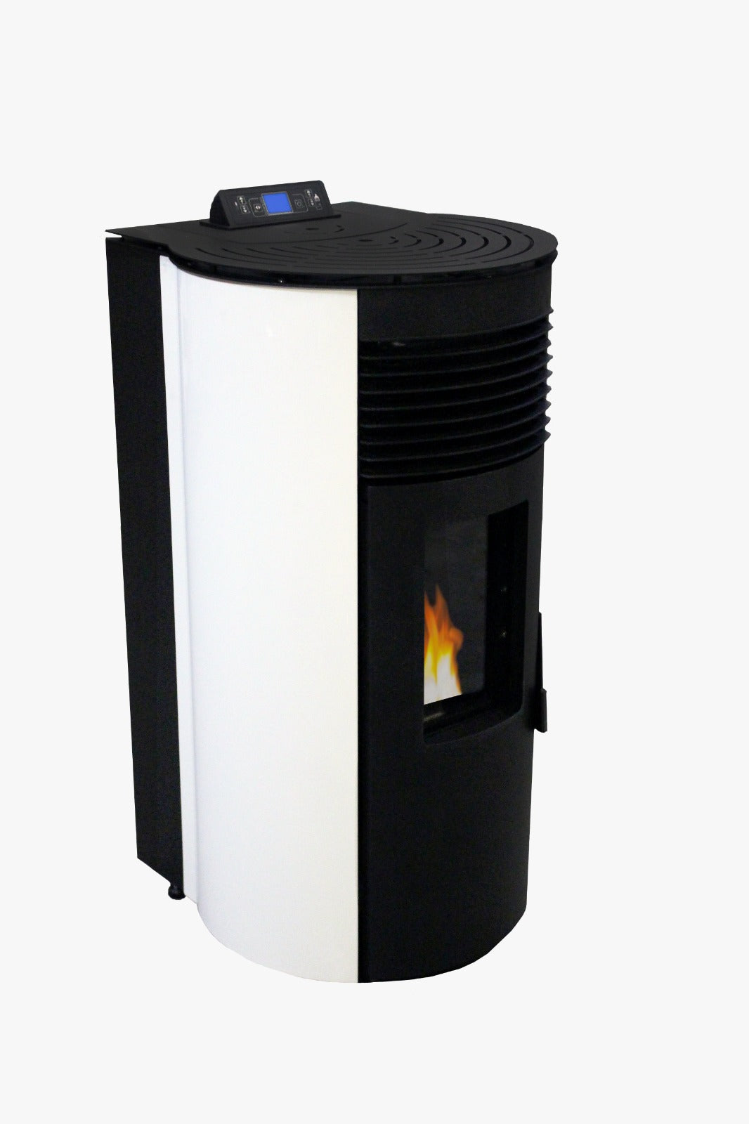 Ideale Rond 10 kW – Stufa a Pellet 5 Stelle Canalizzabile dal Design Arrotondato