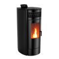 Luvì Pro 14kW – Stufa a Pellet 5 Stelle con Doppio Vetro e Braciere in Ghisa